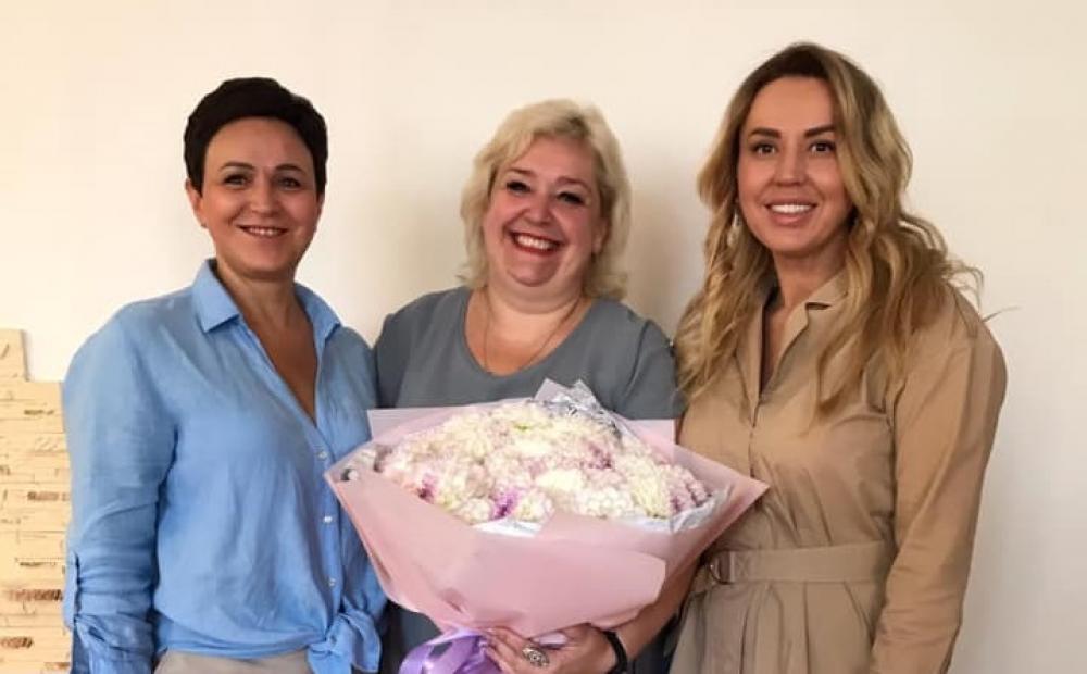 На фото з ліва на право: Людмила Шатковська, Роза Слободенюк та Юлія Шигорєва