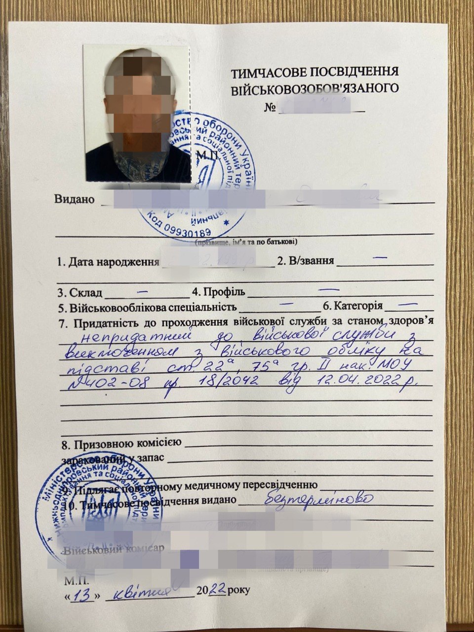 На Рівненщині викрили чоловіків, які підроблювали документи для ...