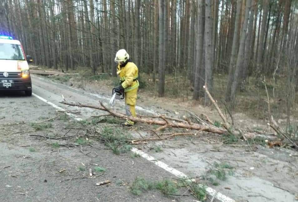 На Рівненщині розчищали дорогу через негоду На Рівненщині розчищали дорогу через негоду