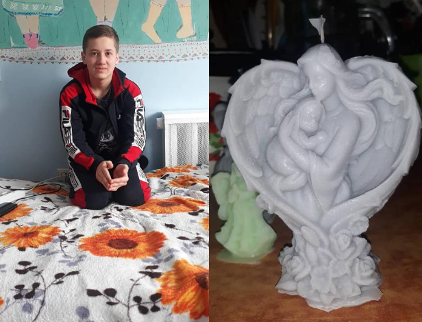 Хлопчик з Рівненщини виготовляє свічки, аби зібрати кошти на боротьбу з хворобою Хлопчик з Рівненщини виготовляє свічки, аби зібрати кошти на боротьбу з хворобою